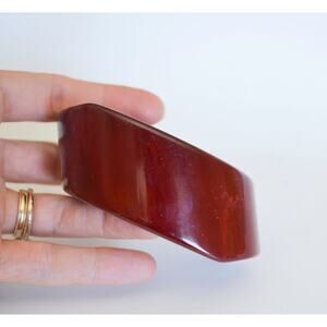Lucite Vintage Plastic Asymmetrical Cuff Bangle Bracelet
